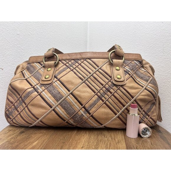 Elliott Lucca- Vintage Leather Satchel - Camel - Picture 1 of 8